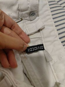 H&M Divided White Wide-Leg Jeans – Size 26 (Gently