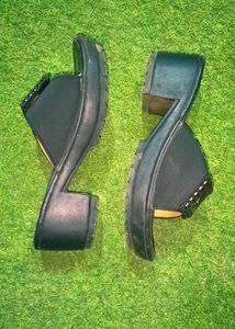 Stylish Black Block Heels