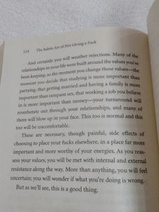 THE SUBTLE ART OF NOT GIVING AFOCK