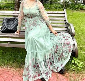 Flowy Boho Floral Maxi Dress