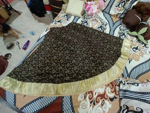 Indo Western Lehnga Only One Time Wear Heavy Hand Work