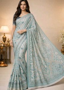 🇳🇿💫🎀Elegant Floral Print Saree