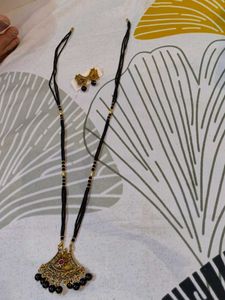 Traditional Mangalsutra with Earrings