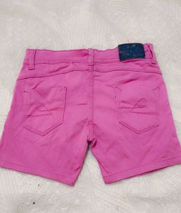 Bright Pink Casual Shorts