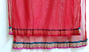 Red &amp; Silver Maxi Dress