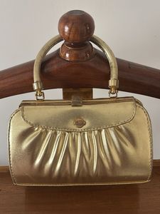Vintage Gold "Italy" Clutch Handbag