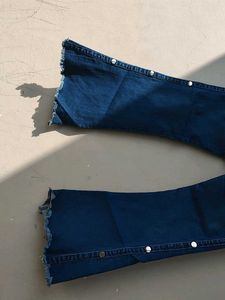 Blue Denim Bell Bottom Jeans