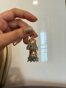 Multi-Tiered Gemstone Drop Earrings