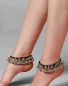 Ethnic Silver Anklets