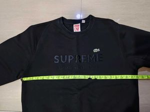 Supreme X LACOSTE Crewneck Black Sweatshirt