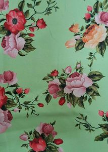 Elegant Pastel Green Floral Dress