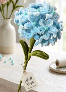 handmade pipe cleaner single flower bunch