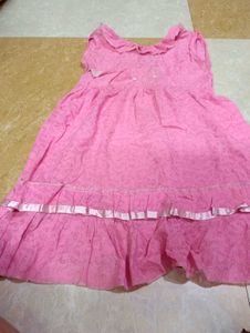 Cute Pink Ruffled Dress
