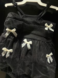 Black Dress with Bows