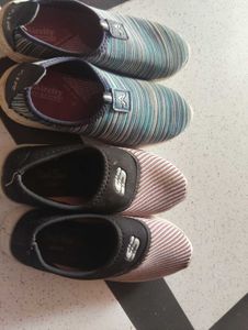 Comfortable Striped Slip-On Shoes