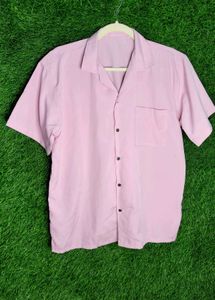 Pink half Slveves Shirt For Men