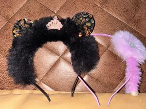 Fur Hairbands- Set of 2