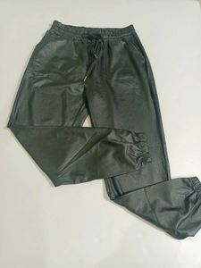 Black Faux Leather Jogger Free Size S,M,L,XL