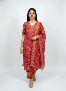 Elegant Printed Kurta Set with Dupatta(All Sizes)