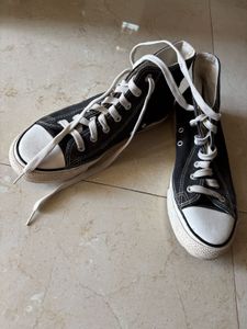 Classic Black High-Top Sneakers