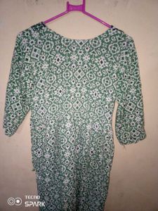 Stylish Green Printed Kurta