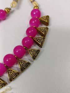 Boho Beaded Necklace &amp; Earring Set