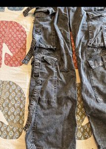 BERSHKA Cargo Jeans with Straps