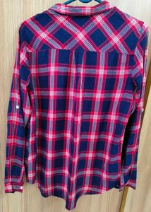 BARE DENIM Plaid Rayon Shirt