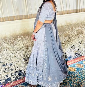 Elegant Grey Lehenga Choli