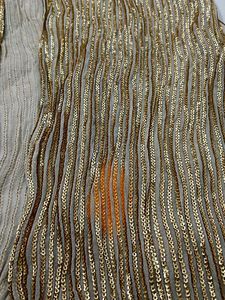 designer dress Elegant Gold Kurta Set with Paisley