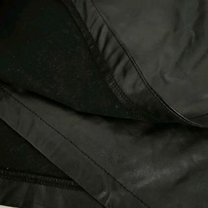 Black Faux Leather Skirt