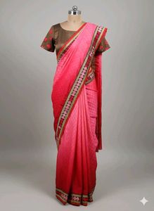 Gorgeous Red Pink Saree❤️🌸