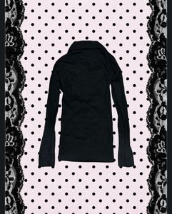 office siren black fitted shirt