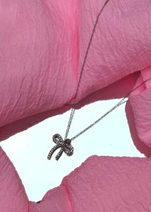 Cute Bow Pendant Necklace