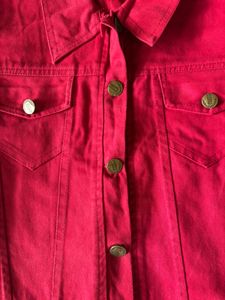 RED DENIM JACKET 🍒