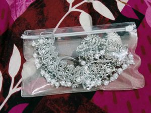 Elegant Oxidized Silver Choker Set