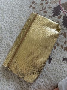 Stunning Gold Textured Clutch Bag