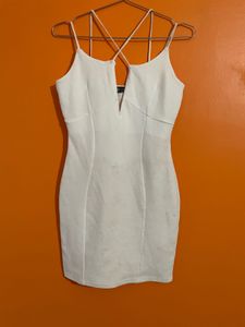 White Bodycon Mini Dress