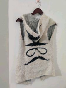 Cozy Sleeveless Knit Cardigan