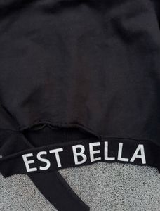Black Graphic Print Sweatshirt