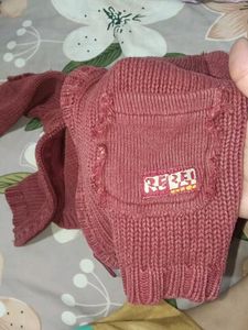 Baby Girls Red Knit Cardigan