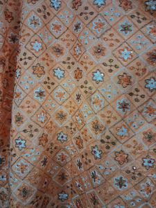 Orange Embroidered Suit