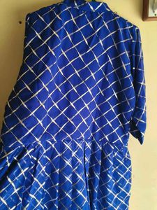 Royal Blue Printed Kurta