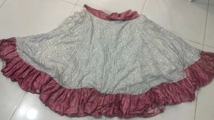 Silver & Pink Ethnic lehnga