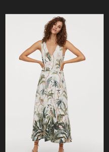Tropical Print Maxi Dress from Hnm