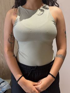 Light Green Sleeveless Tank Top