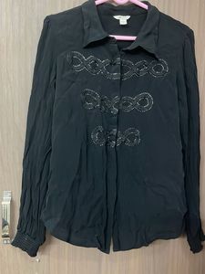 pure chunon  Black Embellished party we