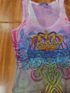 Punk Crown Graphic Tank Top