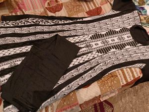 New Stylish Black & White Kurta Set