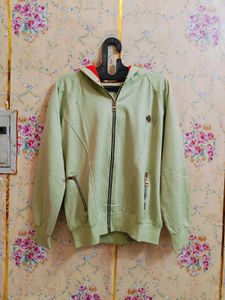 🇳🇿💫🎀Light Green Zip-Up Hoodie